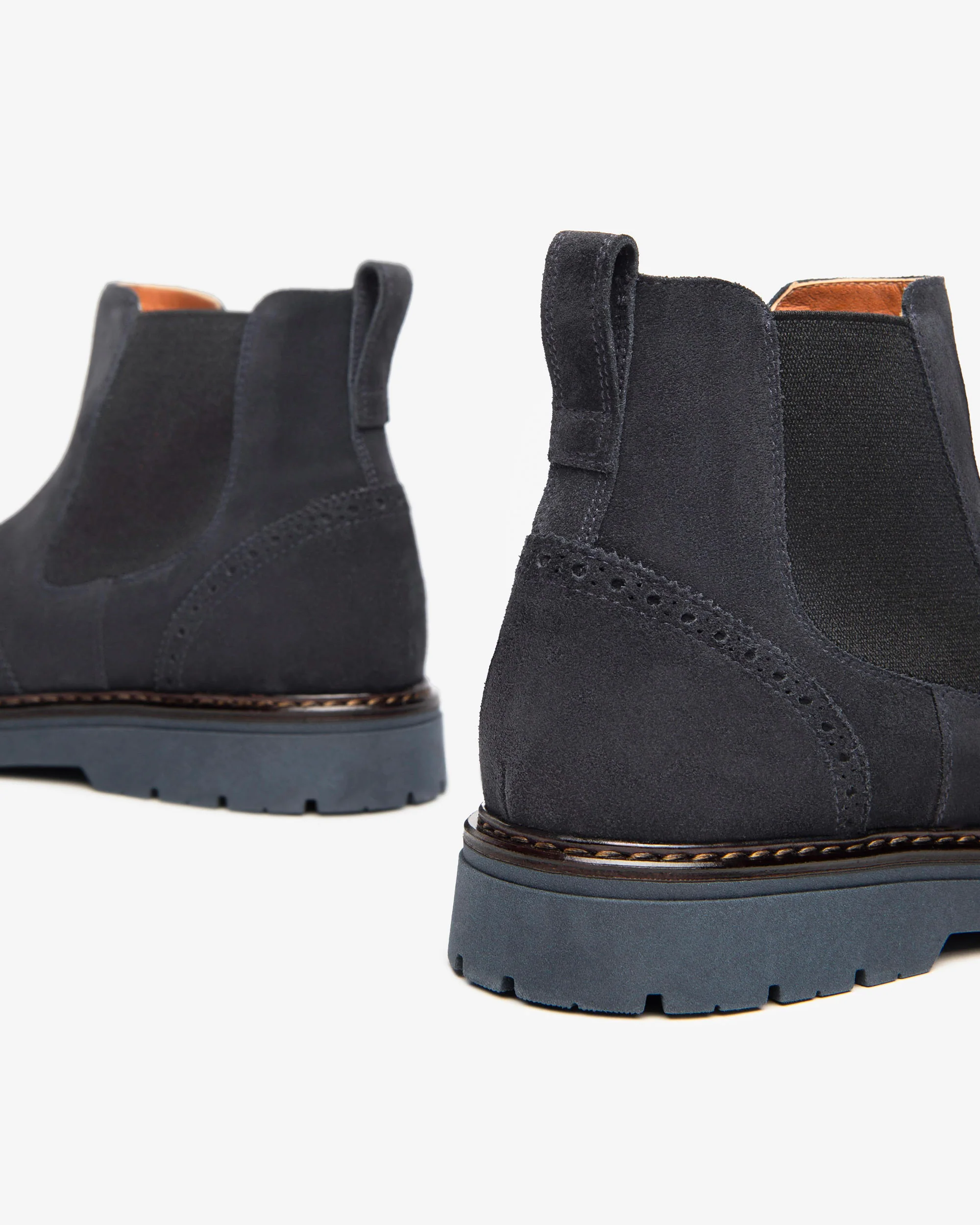 Nero Giardini I400351U Stivaletti chelsea uomo in camoscio blù - immagine 9