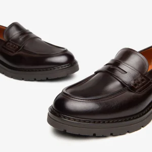 Nero Giardini I400360U Mocassini uomo in pelle caffè