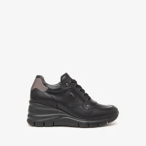 Nero Giardini I411480D Sneakers donna in pelle nero