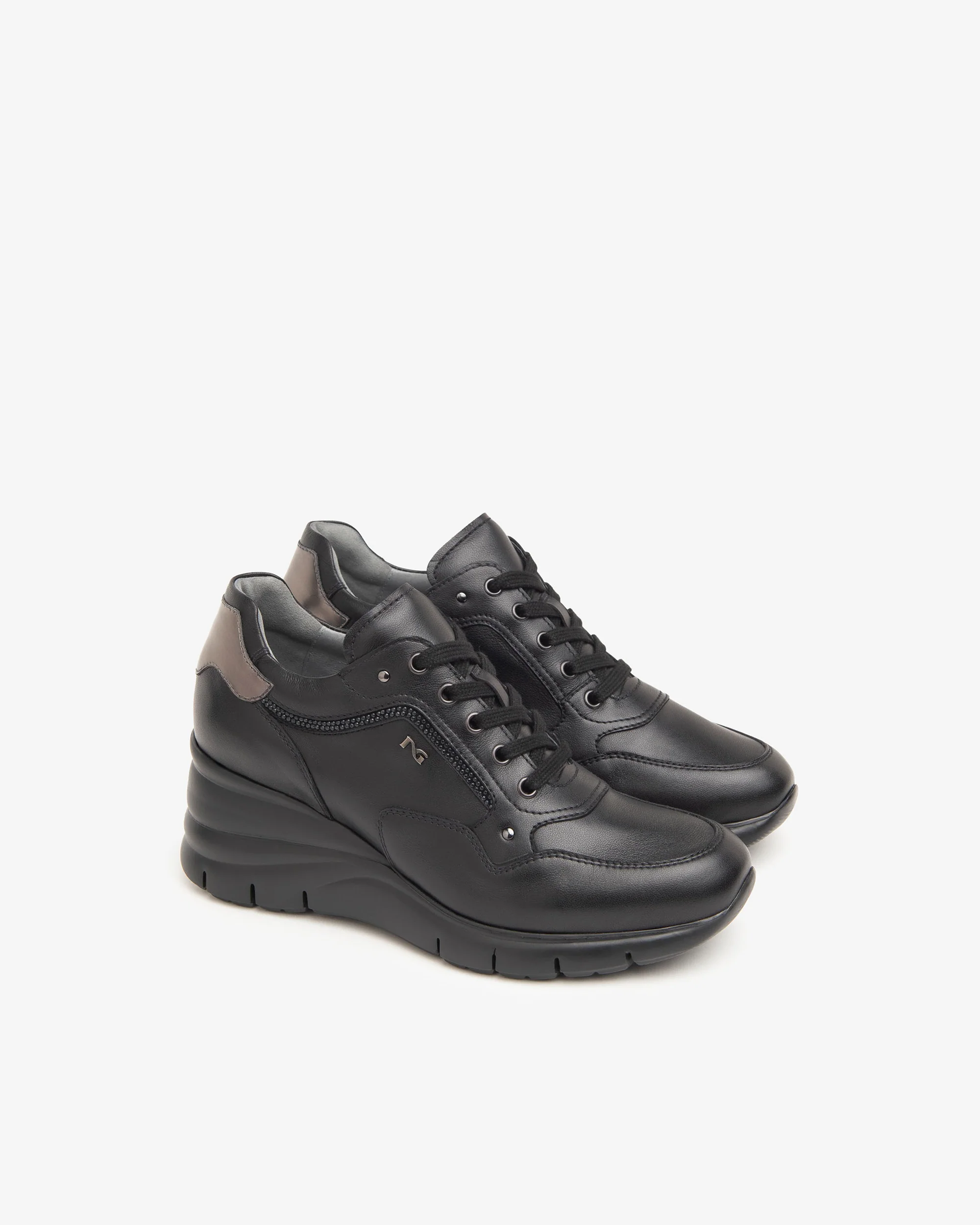 Nero Giardini I411480D Sneakers donna in pelle nero - immagine 3