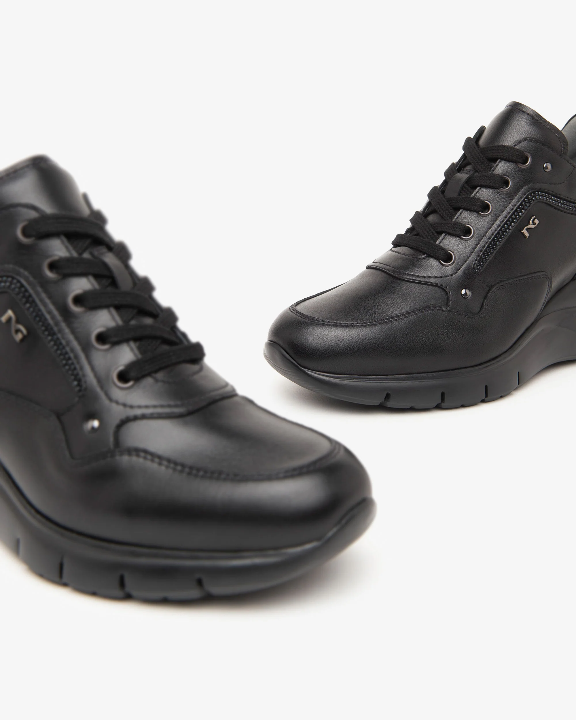 Nero Giardini I411480D Sneakers donna in pelle nero - immagine 4