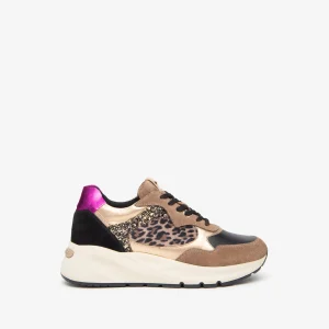 Nero Giardini I411531D Sneakers Donna in Pelle, Suede e Materiale Tecnico mou
