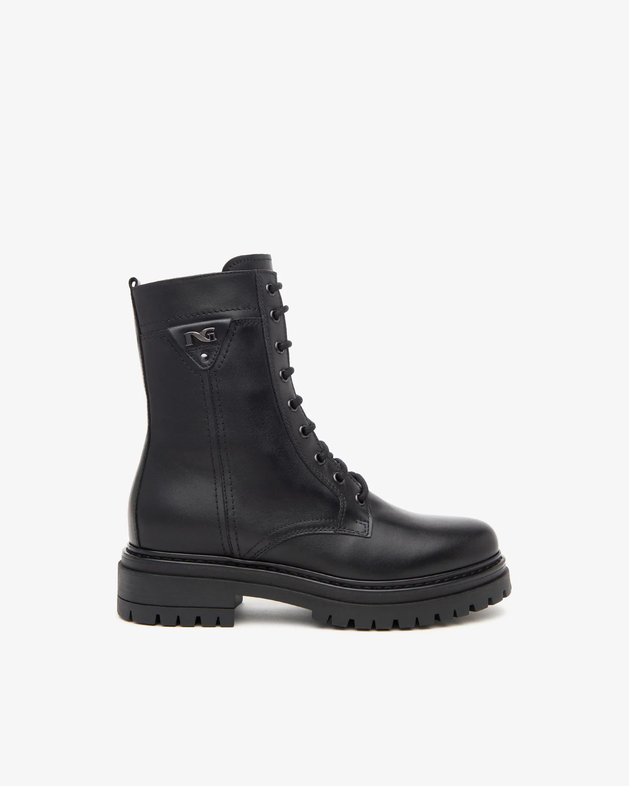 Nero Giardini I411832D Anfibi donna in pelle nero - immagine 6