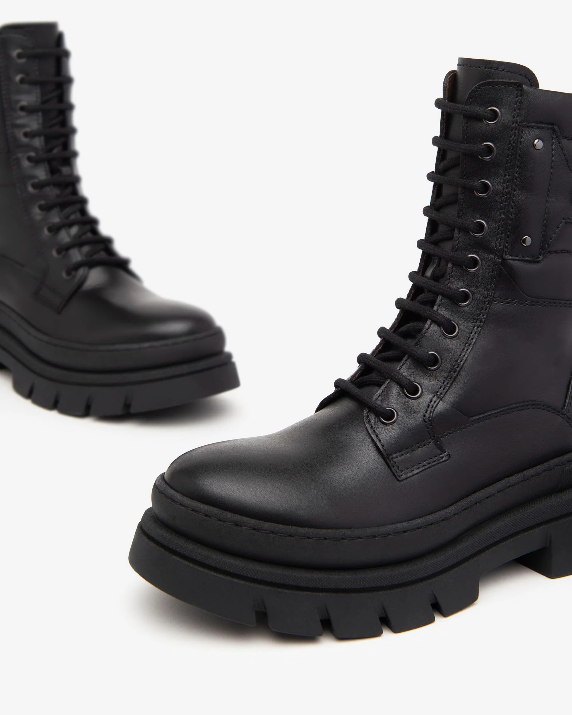 Nero Giardini I411932D Anfibi donna in pelle nero - immagine 4