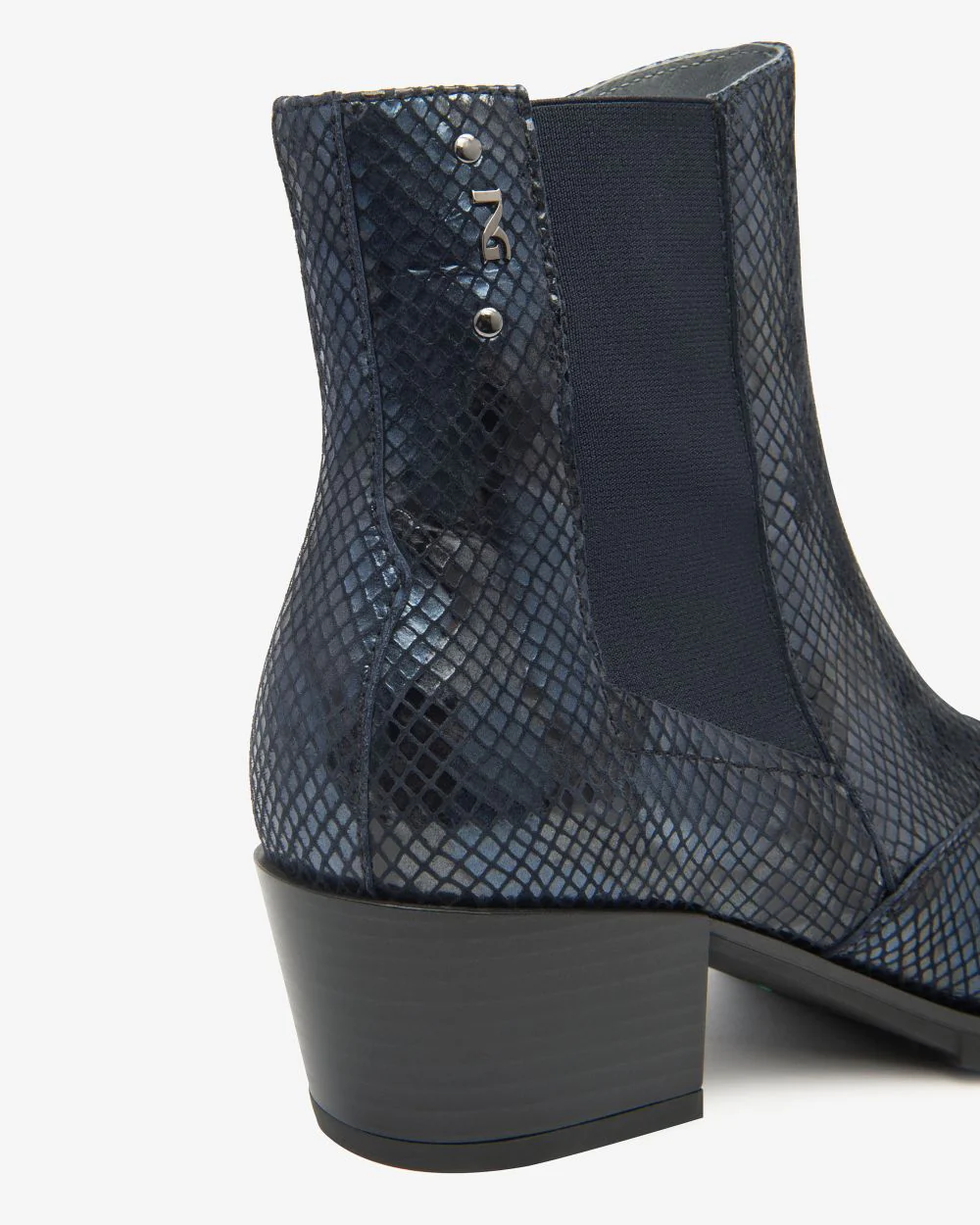 Nero Giardini I513910D Stivaletti Chelsea Donna in Pelle notte o nickel - immagine 4