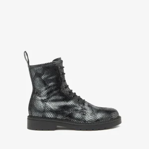 Nero Giardini I513946D Anfibi Donna in Pelle nickel nero