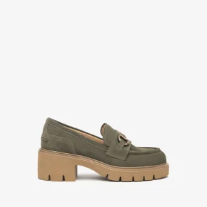 Nero Giardini I513984D Mocassini Donna in Suede bosco verde