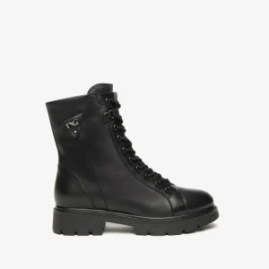 Nero Giardini I514767D Anfibi Donna in Pelle nero