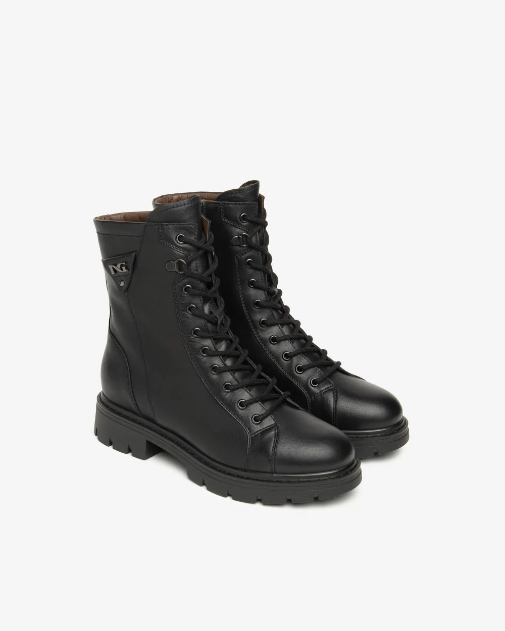 Nero Giardini I514767D Anfibi Donna in Pelle nero - immagine 3