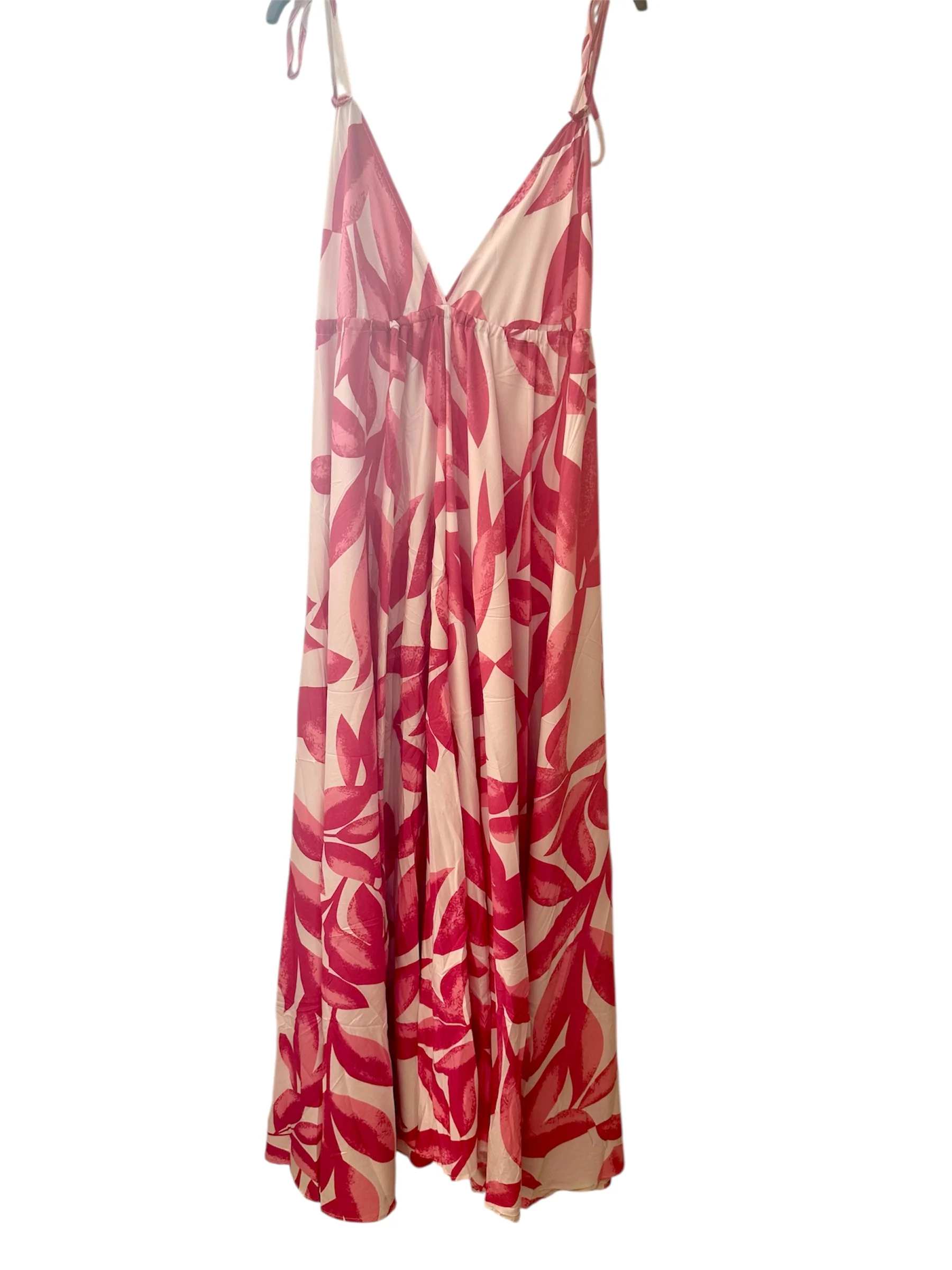 Abito Cotone Elasticizzato con dettagli floreali tg Unica FUXIA ROSA - immagine 2