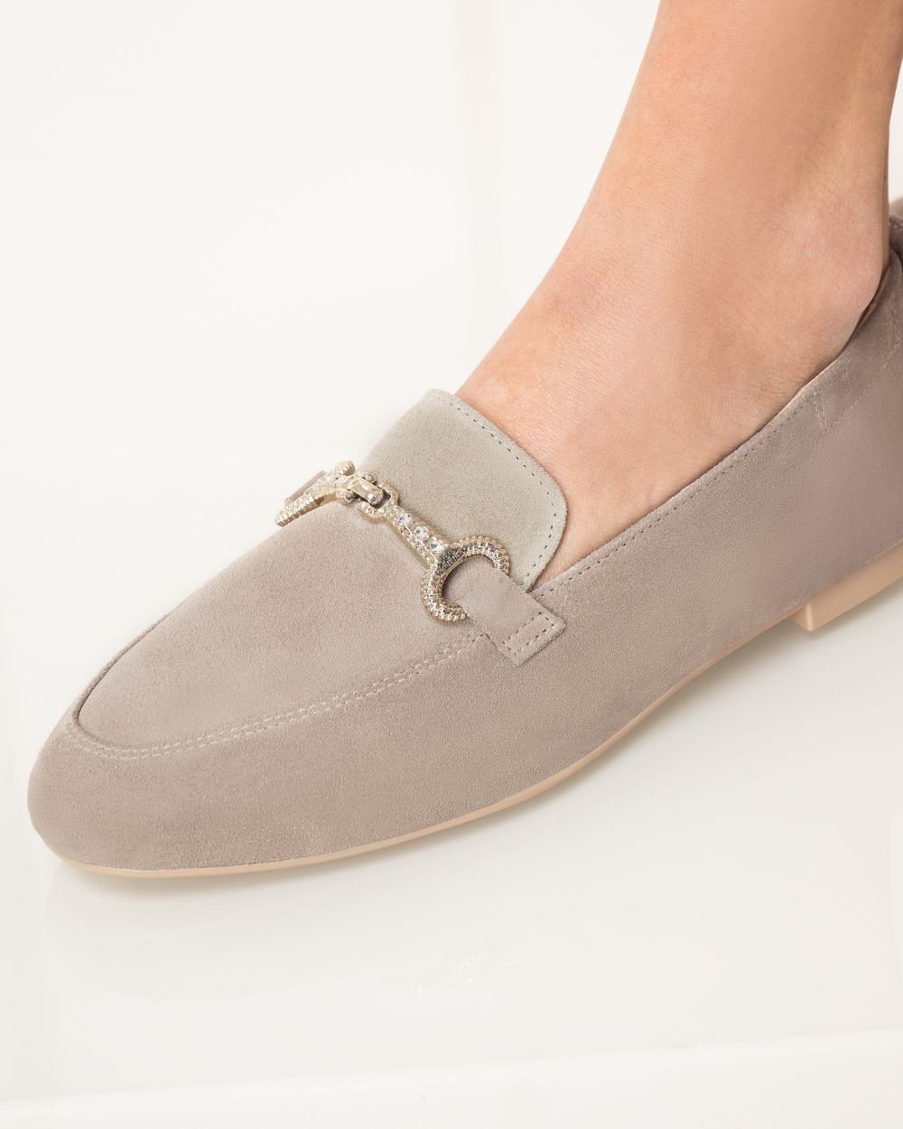 Nero Giardini E512620D Mocassini Donna in Suede creta - immagine 9