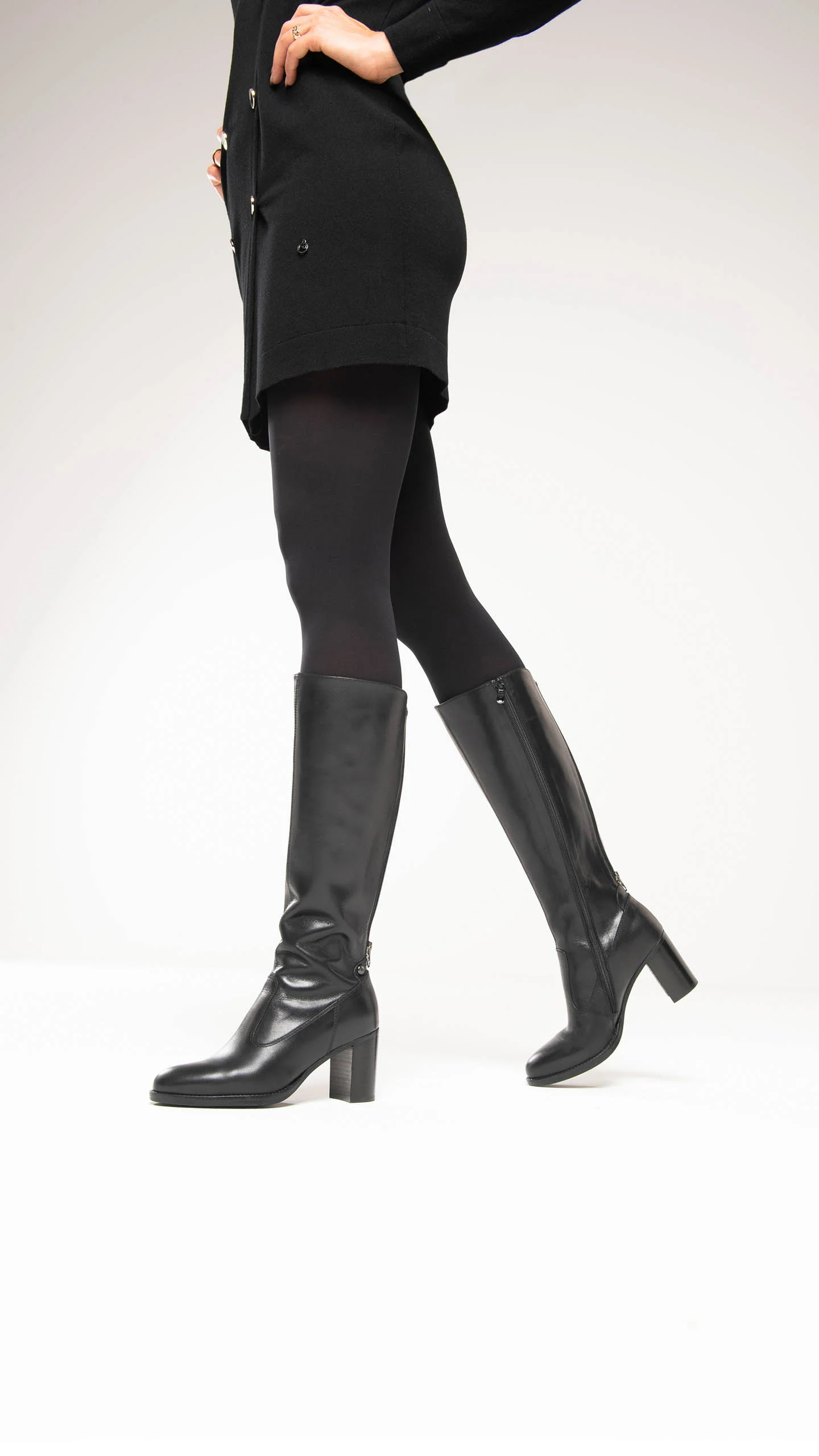 NERO GIARDINI I117571D PELLE NERO - immagine 2