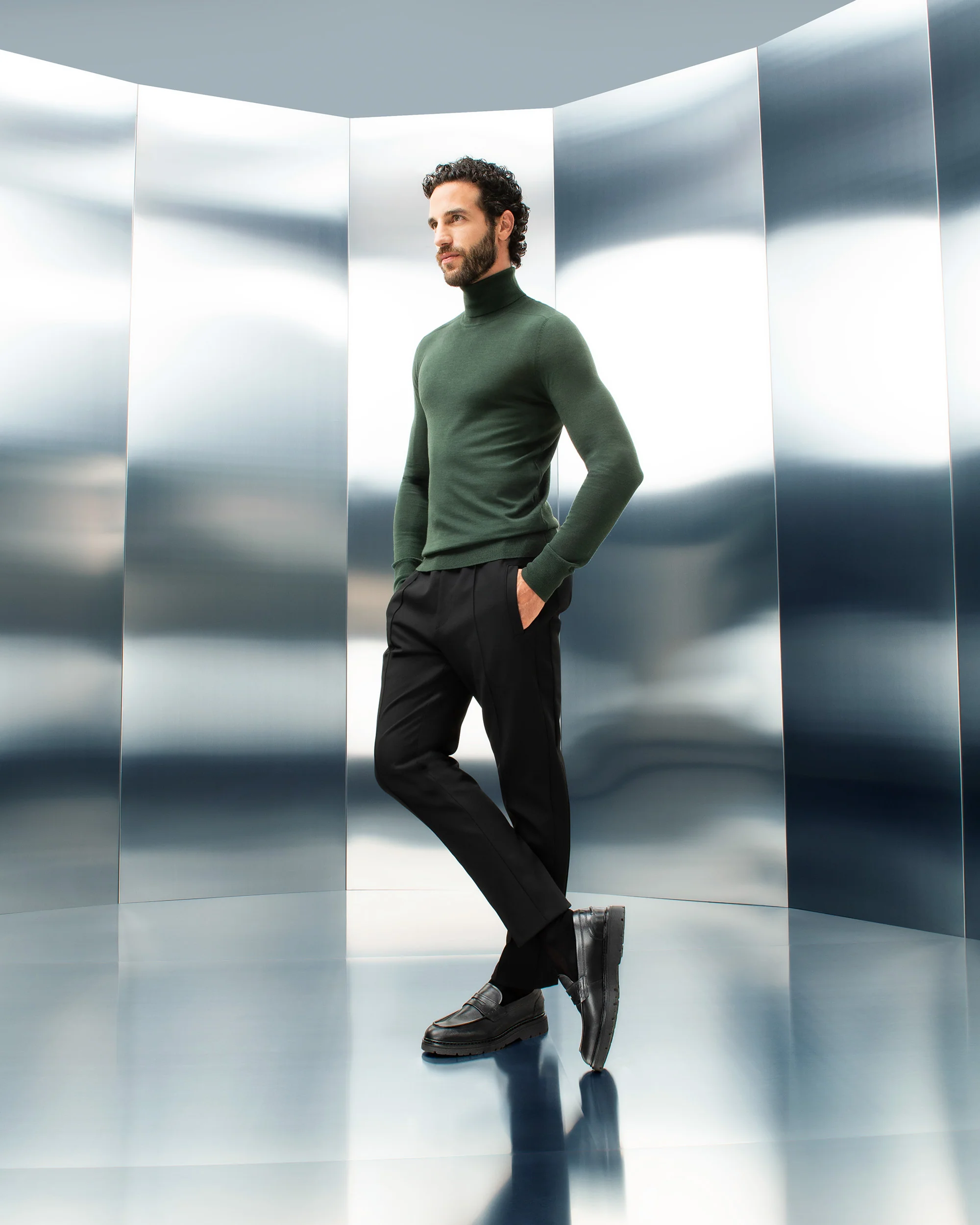 Nero Giardini I400360U Mocassini uomo in pelle nero - immagine 2