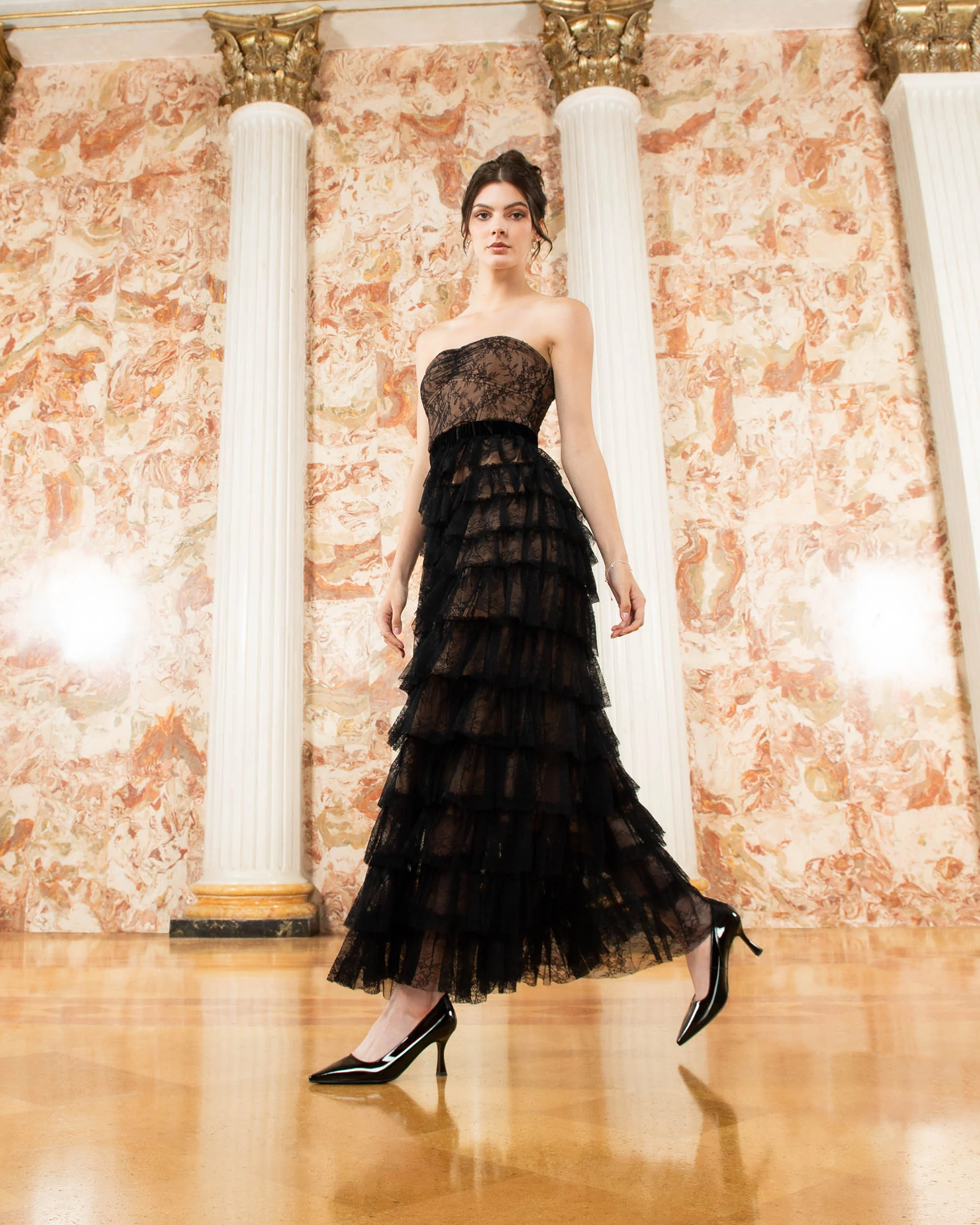 Nero Giardini I410810DE Décolleté donna in pelle nero - immagine 5