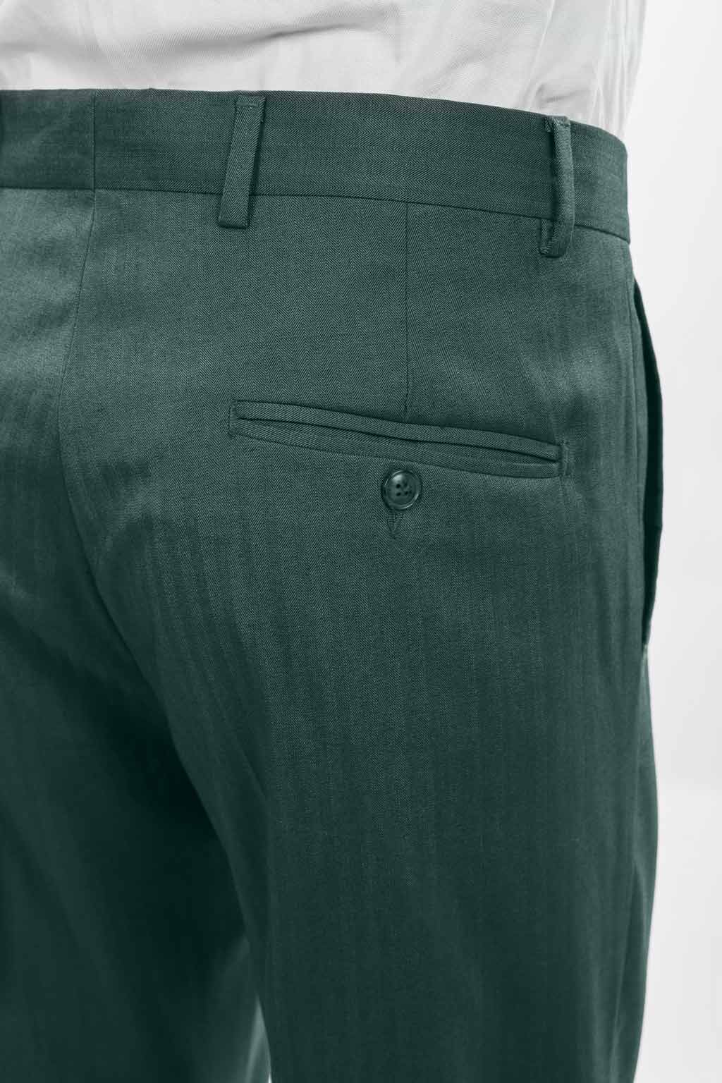 Pantalone spigato classico da abito - immagine 7