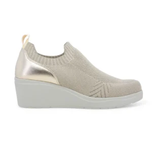 Melluso K53013 sneakers donna in tessuto beige