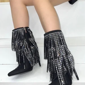 Tronchetti con frange strass