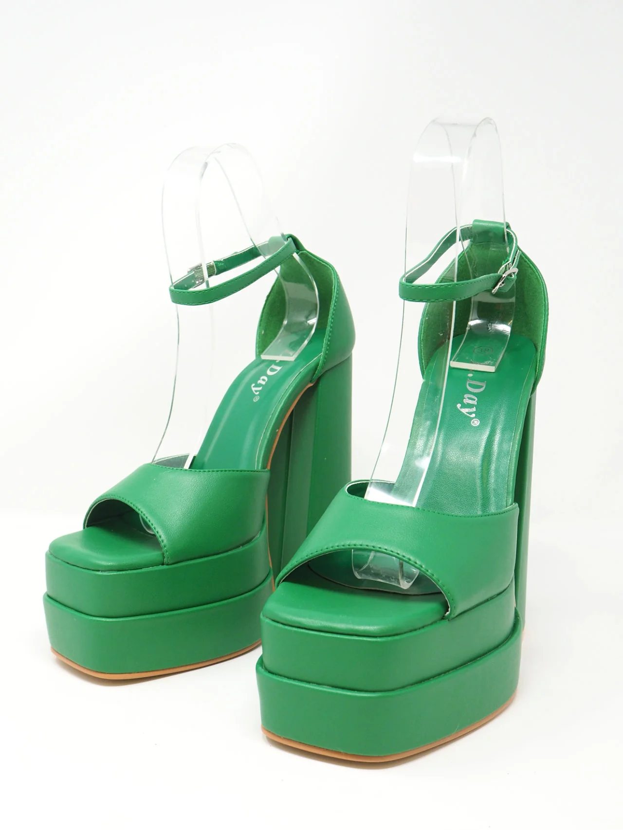 Sandali con plateau e tacco grosso - immagine 3