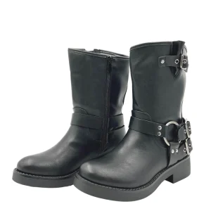 Stivali con fibbia a cerchio