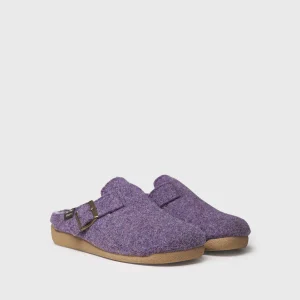 Toni Pons Mima-Fp pantofole da donna tipo zoccolo con fibbia lilla