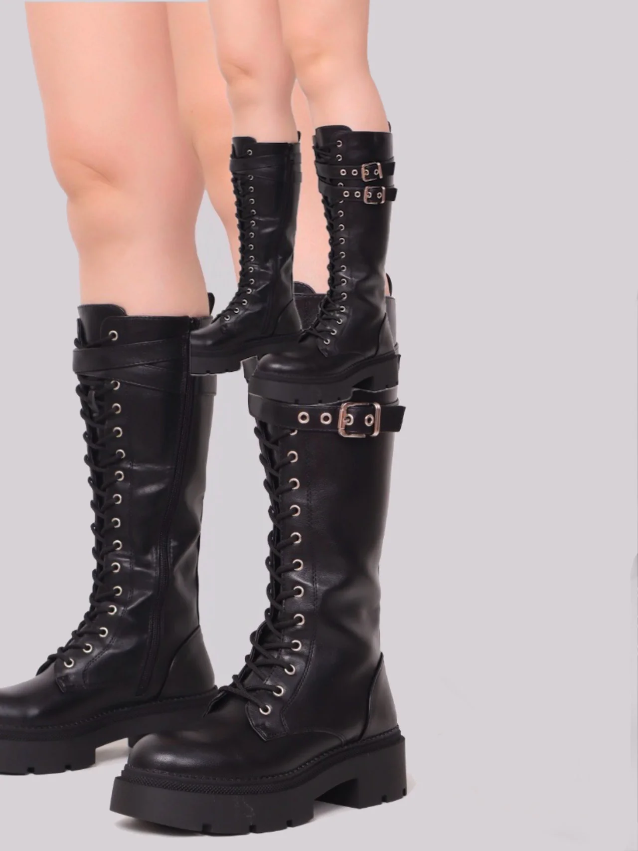 Anfibi stringati con para - immagine 7