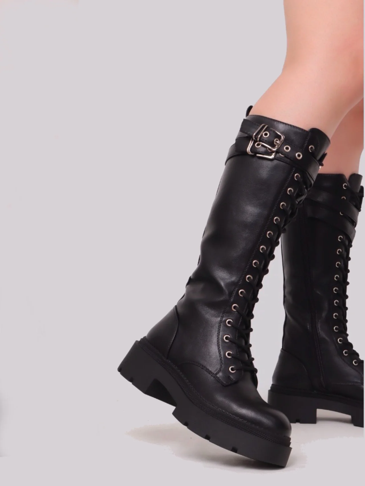 Anfibi stringati con para - immagine 6