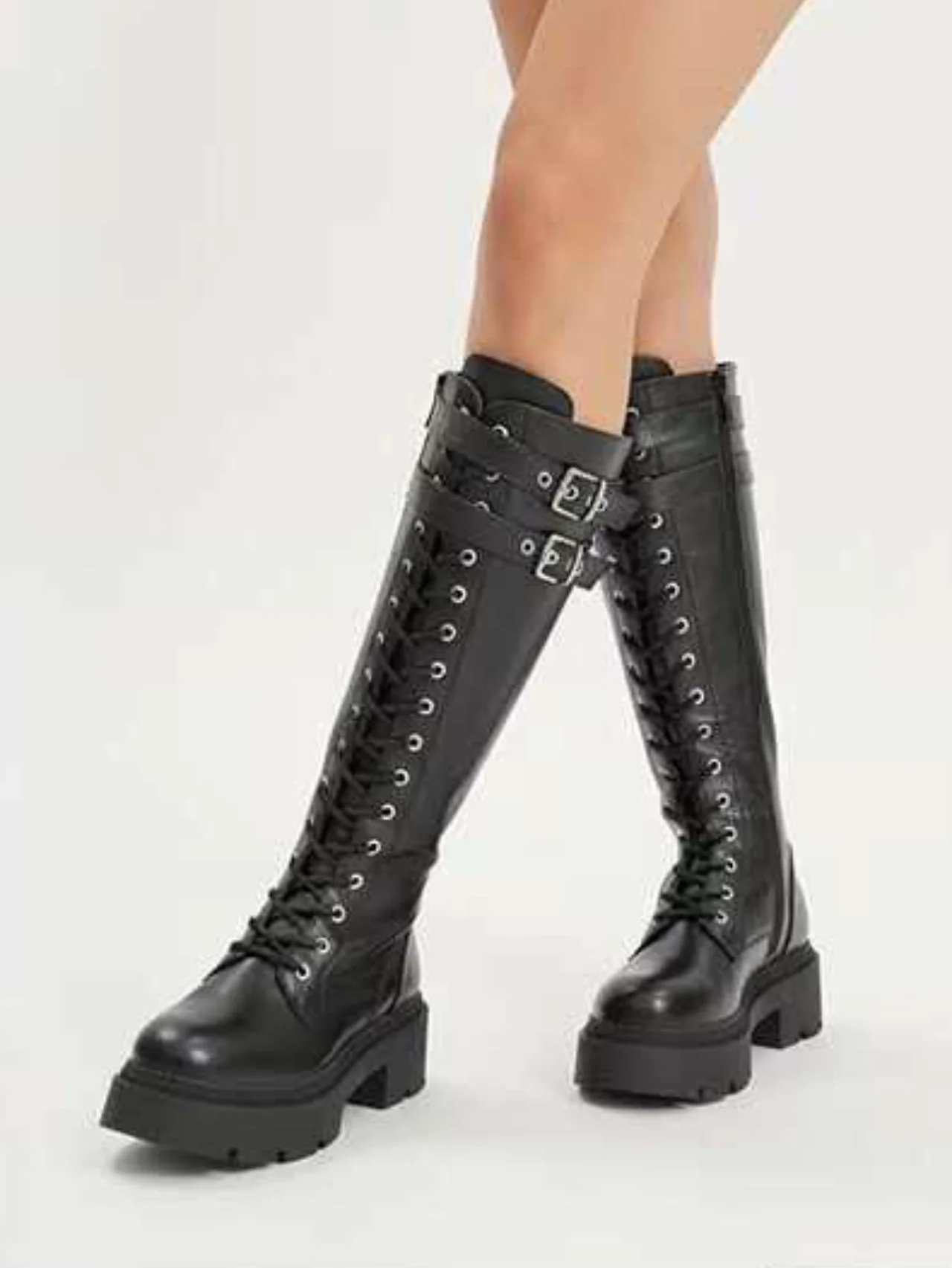 Anfibi stringati con para - immagine 3