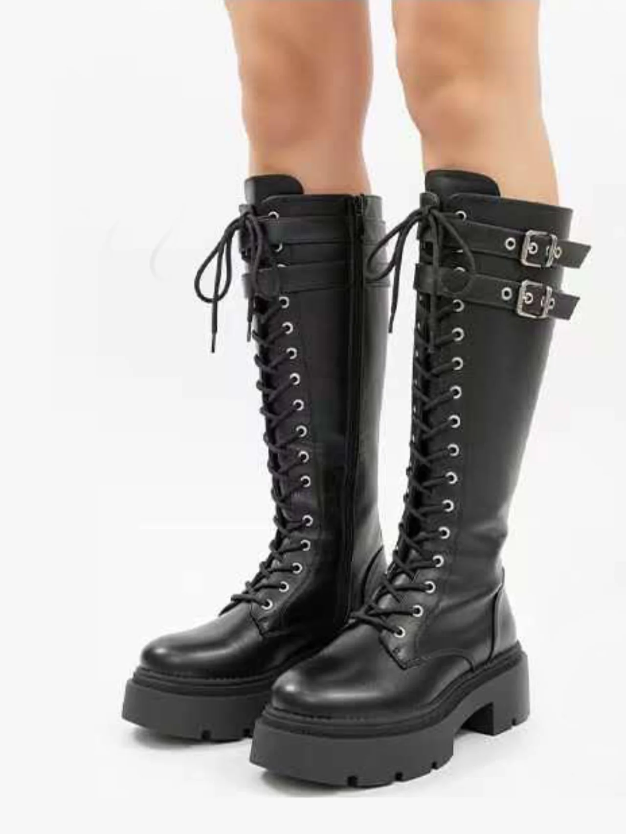 Anfibi stringati con para - immagine 4