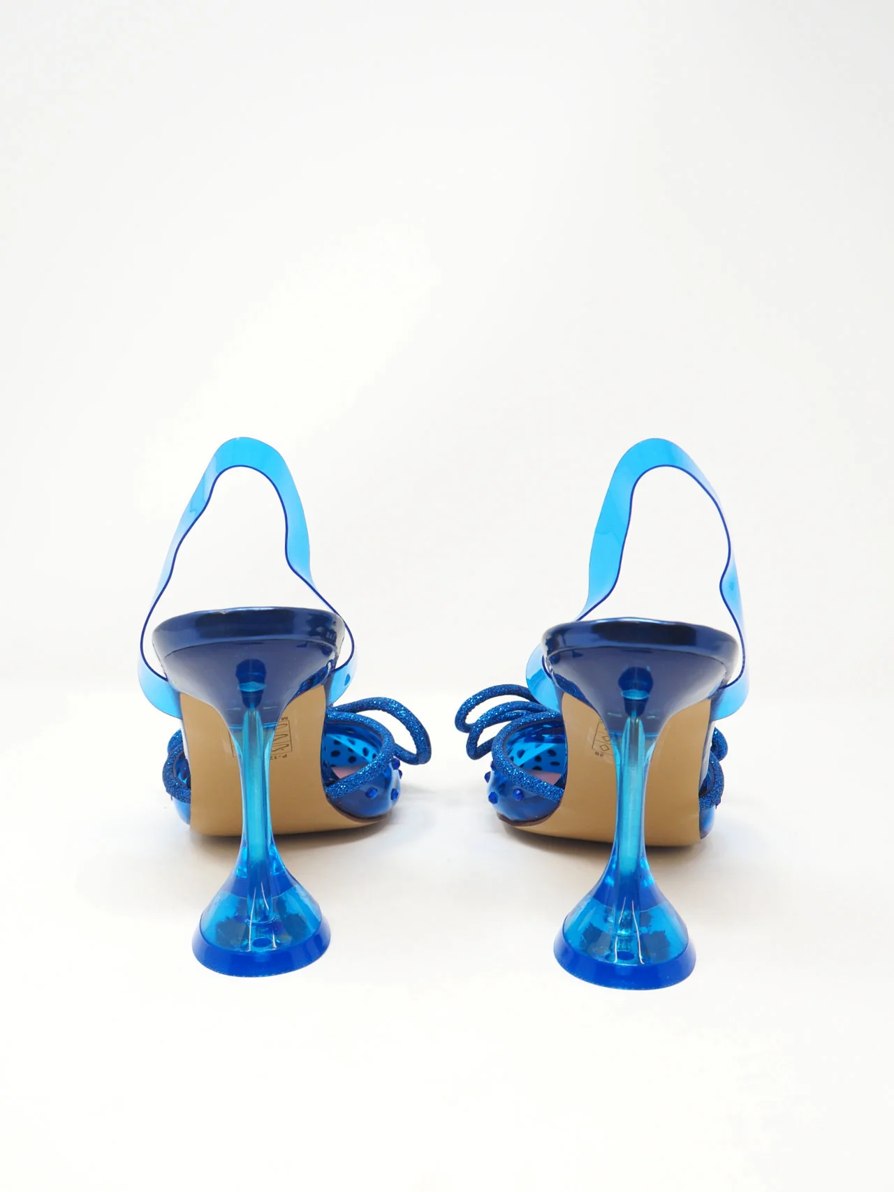 Décolleté slingback con fiocco strass - immagine 4