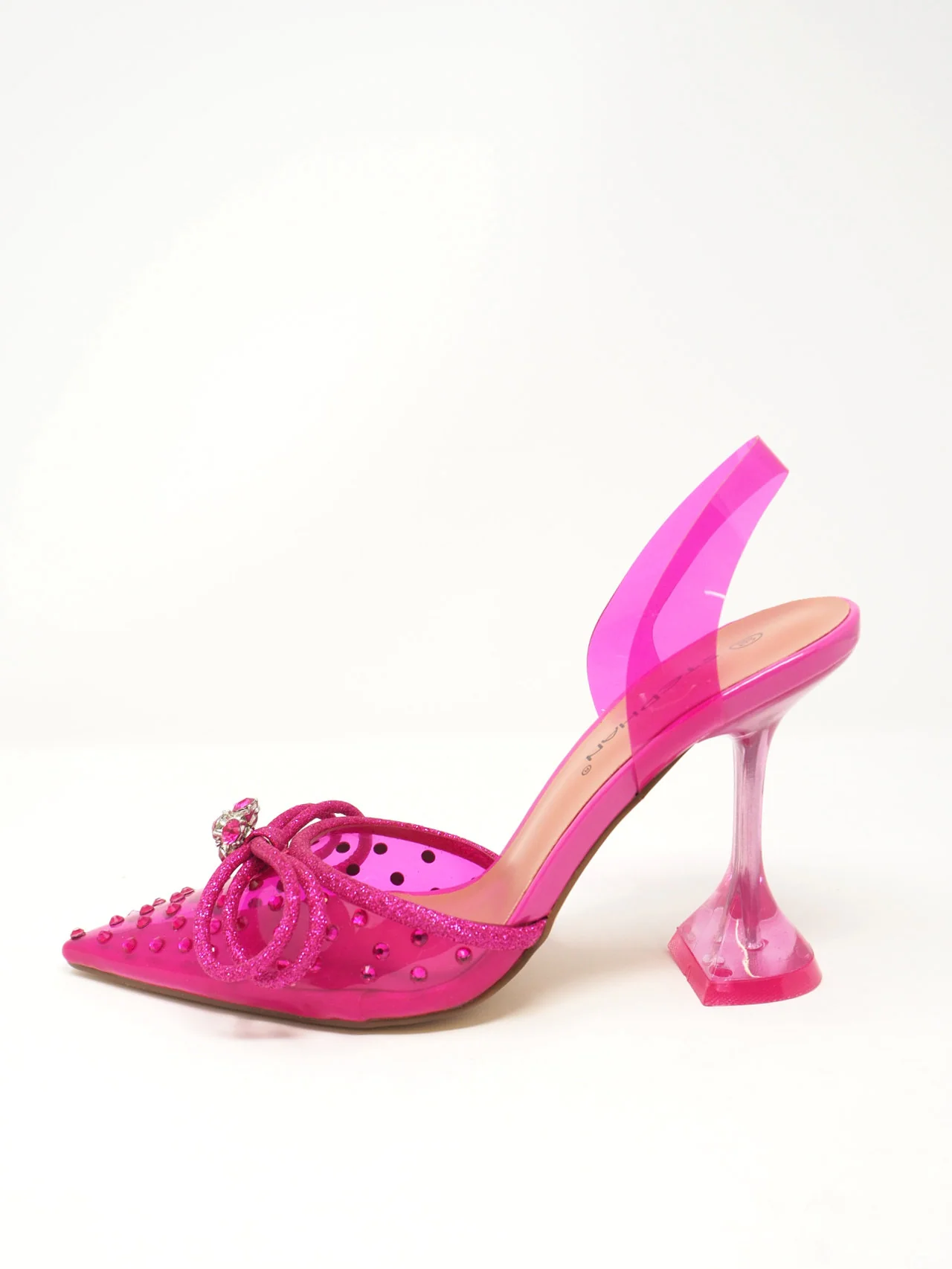 Décolleté slingback con fiocco strass - immagine 6