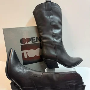 Open Too Loca 180 Texano donna in pelle nero