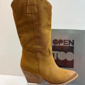 Open Too Loca 180 Texano donna in pelle scamosciata cuoio