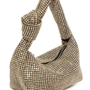 Pochette di strass con nodo