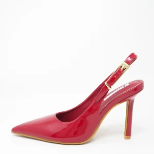 Slingback lucide con tacco alto