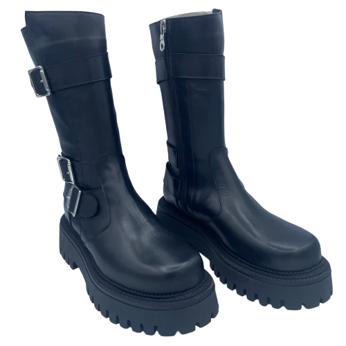 BRANDO ROAD 06 PELLE NERO - immagine 8