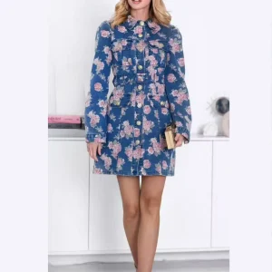 Vestitino jeans floreale