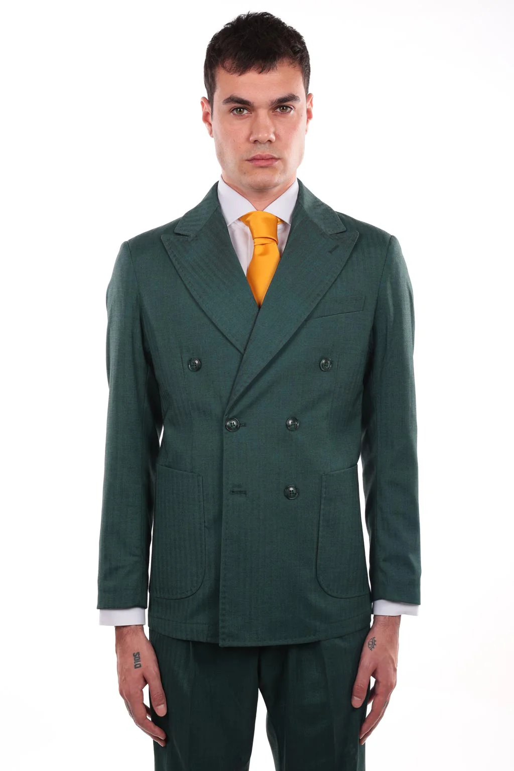 Pantalone spigato classico da abito - immagine 5