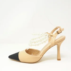 Décolleté slingback con perle