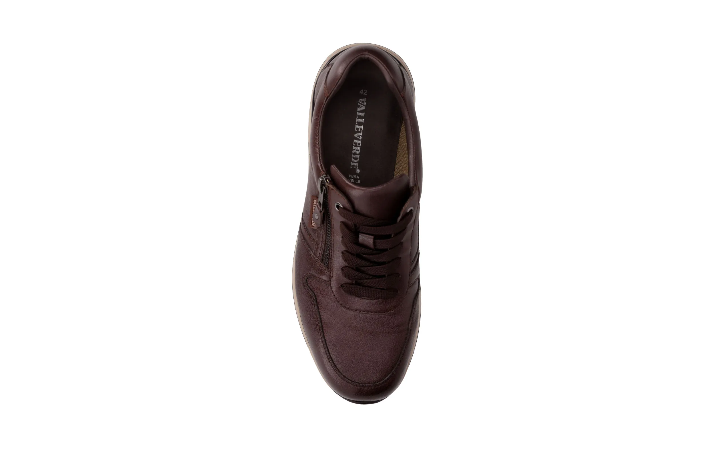 Valleverde VY954W Sneaker uomo con tomaio e sottopiede in pelle - immagine 7