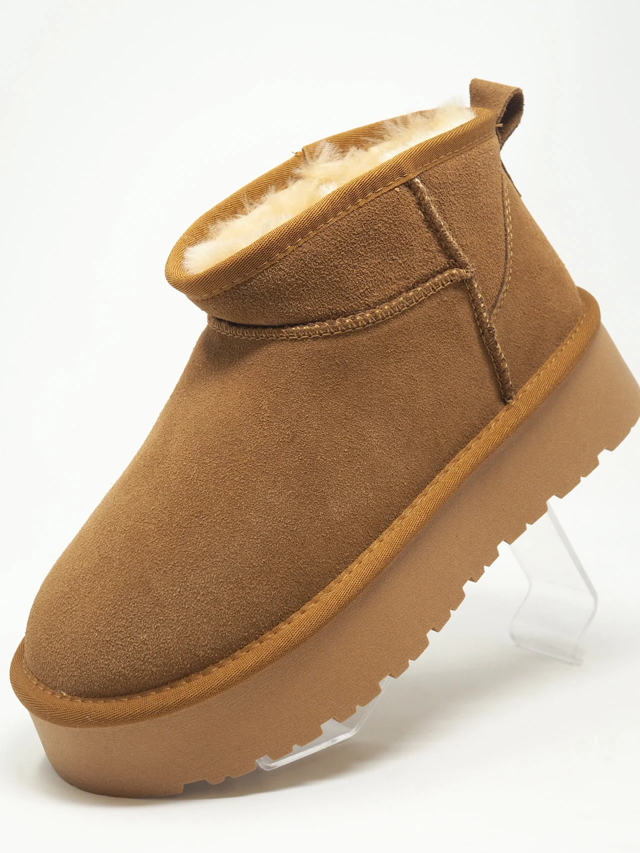 Stivaletti camoscio e pelliccia vera - immagine 6