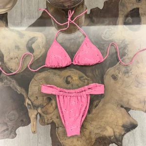 Bikini rosa triangolo regolabile - F**K - SW0720PK