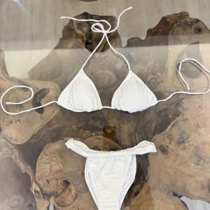 Bikini bianco triangolo regolabile F**K - SW0720WH