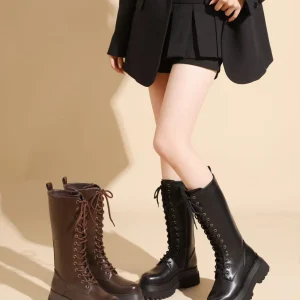 Stivali stringati doppio para