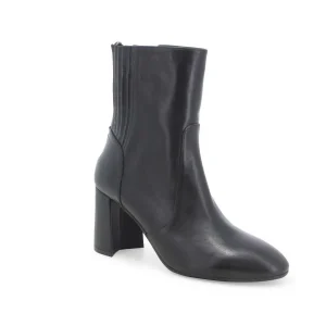 MELLUSO Z867 TRONCHETTODONNA IN PELLE NERO