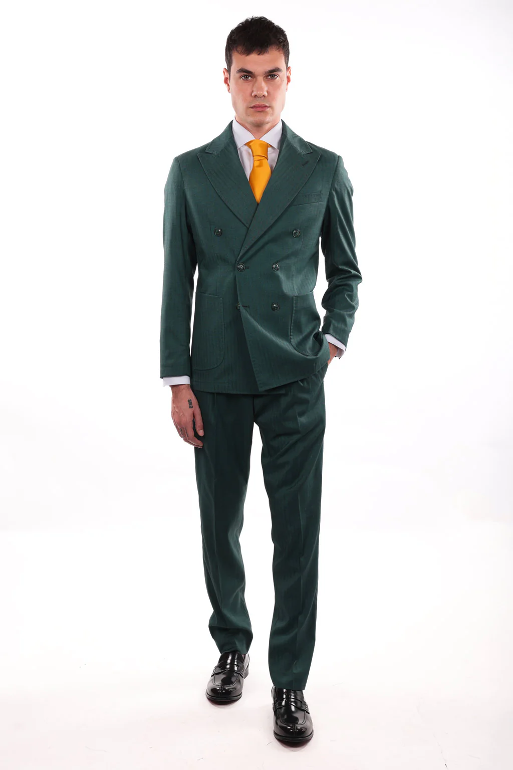 Pantalone spigato classico da abito - immagine 4